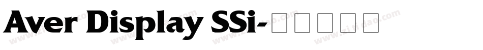 Aver Display SSi字体转换